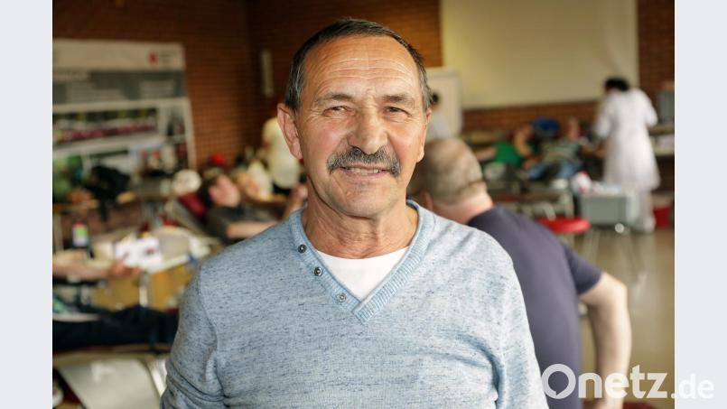 Georg Horst ist ein langjähriger Spender. Bild: Wolfgang Steinbacher