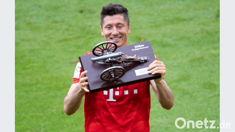 Robert Lewandowski sicherte sich mit 22 Saisontreffern die Torschützenkanone. Bild: agentur_dpa