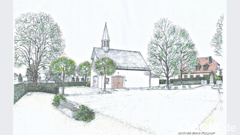 So soll der Platz vor und um das Leichenhaus nach den Vorstellungen des Landschaftsarchitekten künftig aussehen. Repro: ld