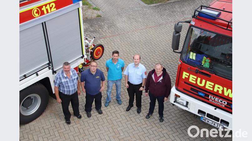 Die Organisatoren der Typisierungaktion: Josef Schreglmann (von links), Torsten Goss, Jürgen Adelhardt, Marco Saller und Michael Sporrer. Bild: jma