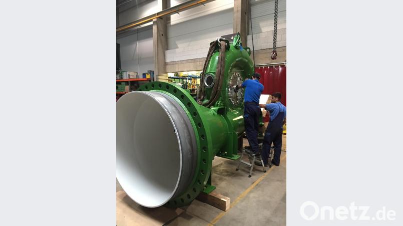 Etwas Fachjargon: Werksmontage einer Francis-Spiralturbine, Bild: Kochendörfer