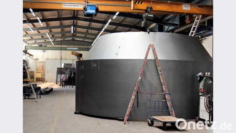 Hergestellt werden am Standort Eschenbach unter anderem solche Silo-Anlagen. Bild: Holger Stiegler