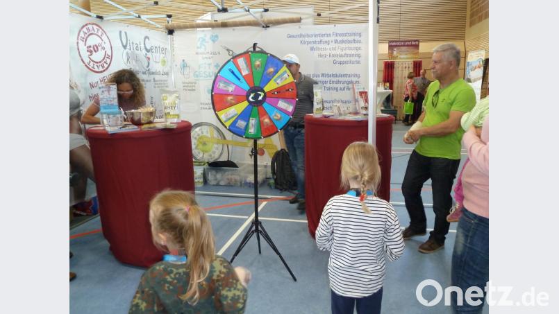 Glücksrad beim &quot;VitalCenter&quot; Bild: wrt