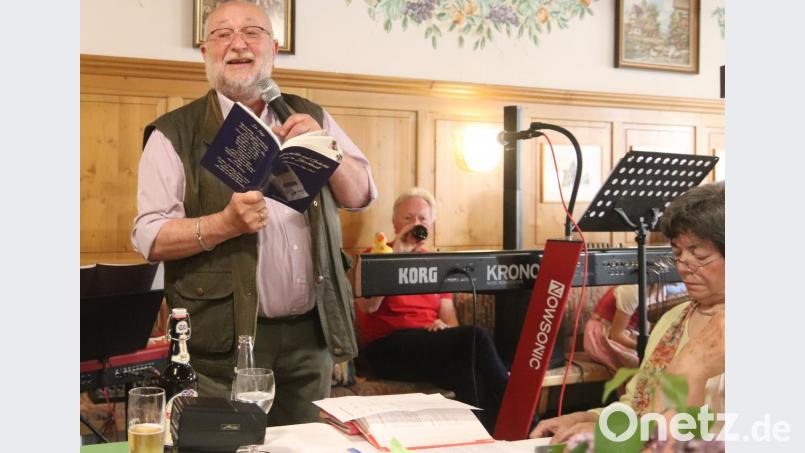 Die Mundart-Autoren Sepp Lösch und Grete Pickl. Bild: Martin Franitza
