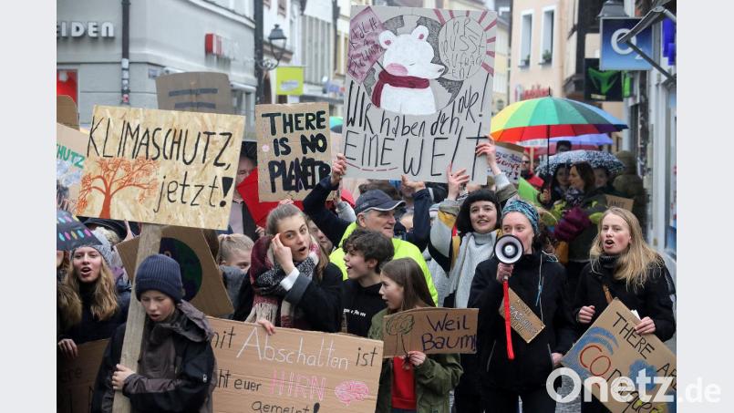 Sehr einfallsreich und engagiert präsentierten sich die Schüler in Amberg bisher bei den Demos für mehr Klimaschutz. Bild: Wolfgang Steinbacher