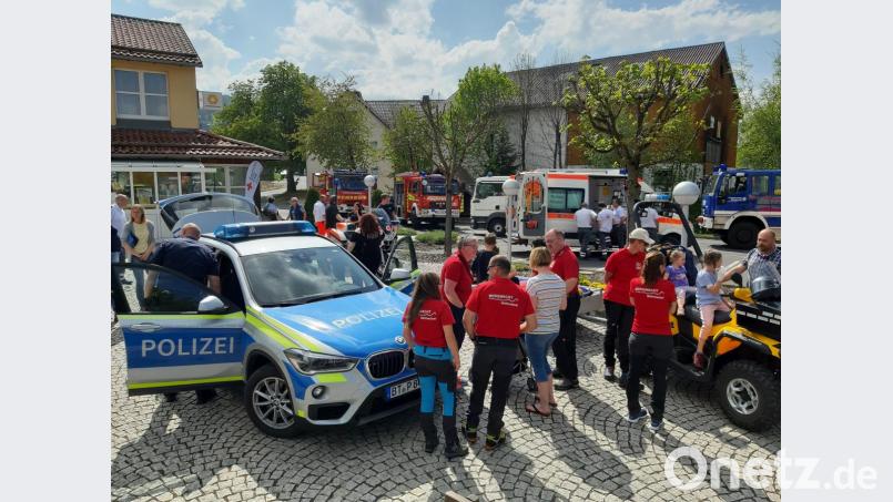 Ein Zuschauermagnet war der Blaulichttag in Mehlmeisel. Bild: gis