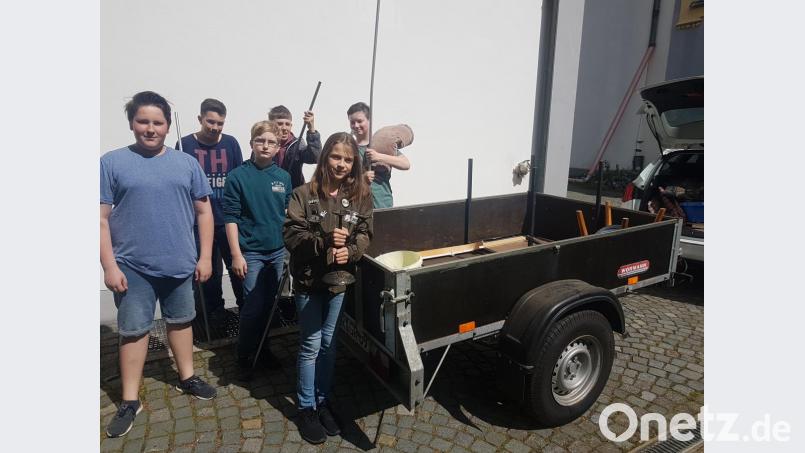 Waldsassen: Gruppe mit Anhänger. Bild: exb