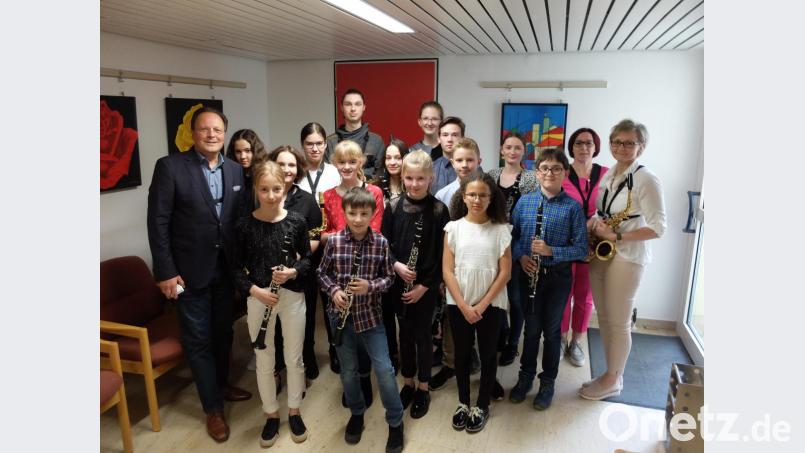 Klarinetten- und Saxofon-Vorspiel im Martin-Schalling-Haus. Bild: exb
