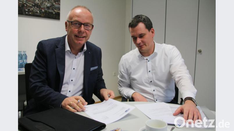 IHK-Experten Bernd Fürbringer (links) und Florian Rieder. Bild: jrh