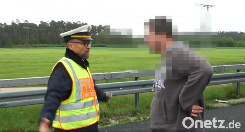 Nach einem tödlichen Lkw-Unfall auf der Autobahn A 6 war dem Leiter der Verkehrspolizei Feucht, Stefan Pfeiffer, der Kragen geplatzt. Screenshot: news5 via glomex