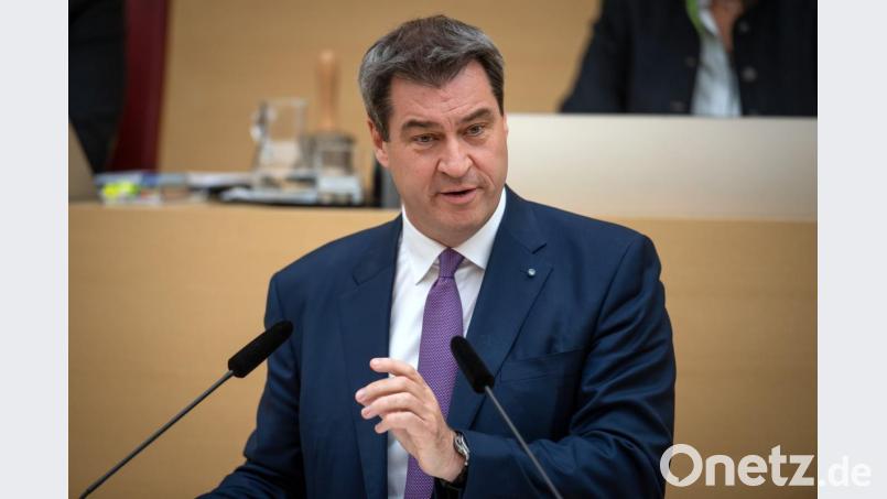 Ministerpräsident Markus Söder (CSU) warnt vor einem Rechtsruck in Europa. Bild: Sina Schuldt/dpa