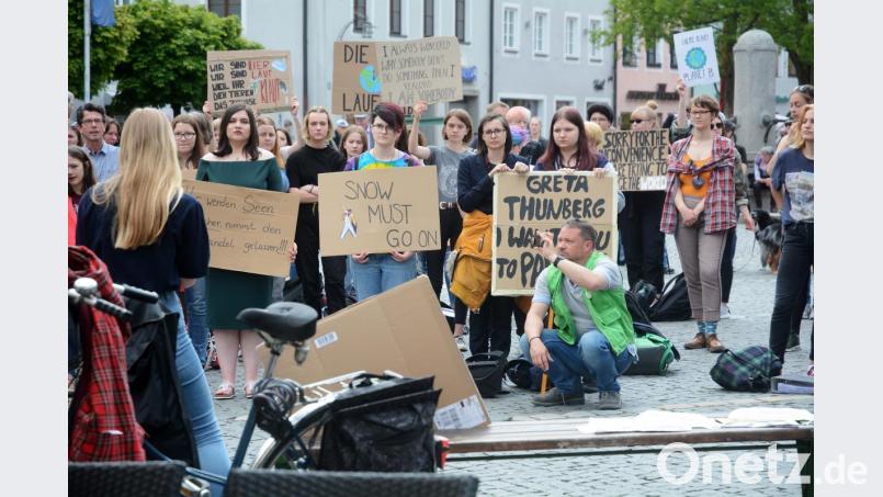 Viele Schüler kommen zusammen für ein gemeinsames Ziel: mehr Umweltschutz. Bild: Gabi Schönberger
