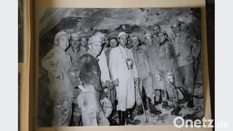 Josef Rieder (3.v.links) beim Durchbruch nach Großenfalz Bild: gac