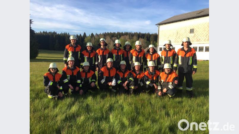 Die Teilnehmer der Feuerwehr Mitterteich. Bild: exb