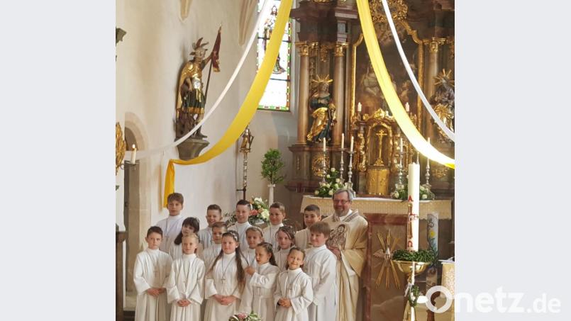 15 Kinder empfingen in der Pfarrei St. Anna ihre erste Kommunion. Bild: exb