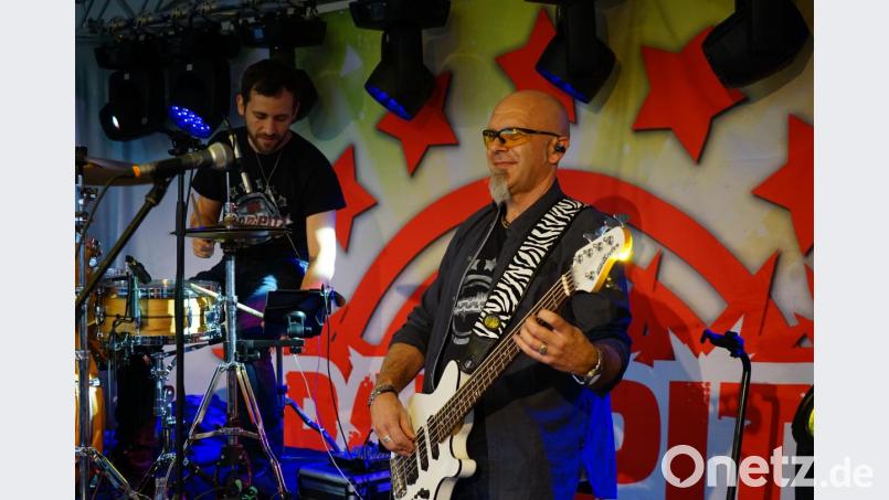 Die Musiker der Band &quot;Radspitz Express&quot; rissen das Publikum von Anfang an mit. Bild: abi