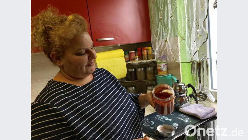 Chili, immer wieder Chili: Ohne das geht in der orientalischen Küche nichts. Kadriye Ot benutzt nur das von der Schwiegermutter selbstgemachte Pulver aus den sehr scharfen Aci Biber. Bild: eig