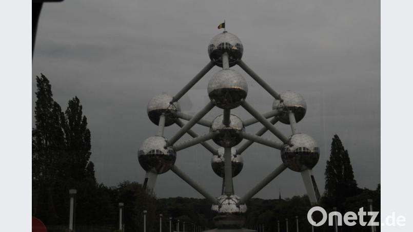 Das weltbekanntes Wahrzeichen von Brüssel, das 102 Meter hohe Atomium, gehörte ebenfalls zum Besuchsprogramm. Bild: lg