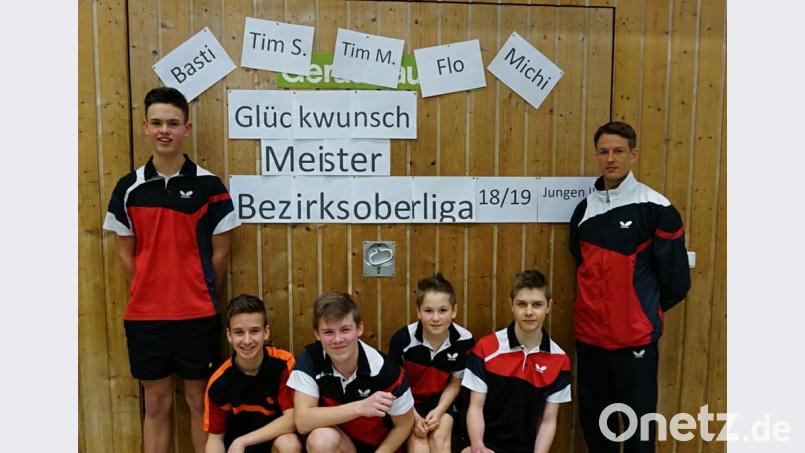 Ohne Punktverlust wurde das Team Meister in der Bezirksoberliga Oberpfalz Nord. Bild: ttv