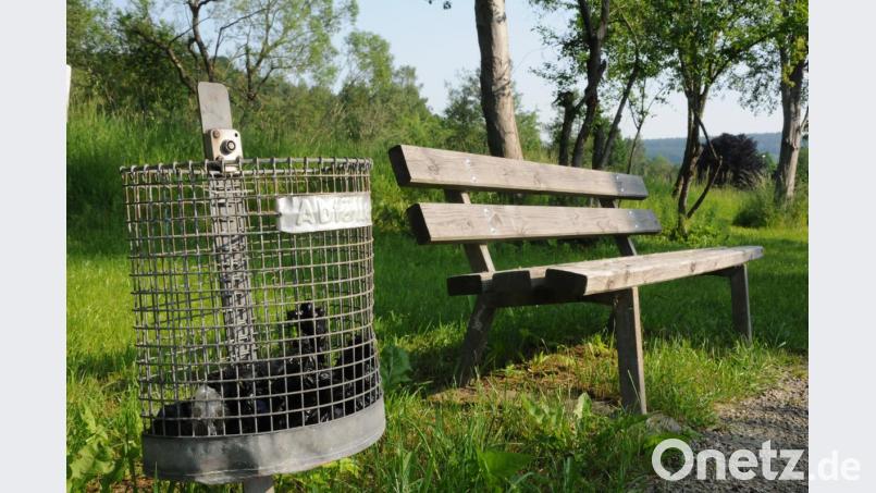 Die Hundebesitzer sammeln die Exkremente ihrer Vierbeiner ordentlich in den schwarzen Plastiktüten ein. Doch die nachfolgende Entsorgung in den offenen Abfallkörben bringt gerade bei den heißen Temperaturen eine extreme Geruchsbelästigung mit sich. Geschlossene Behälter könnten dieses Problem beseitigen, meinte Stadtrat Josef Windirsch. Bild: bey