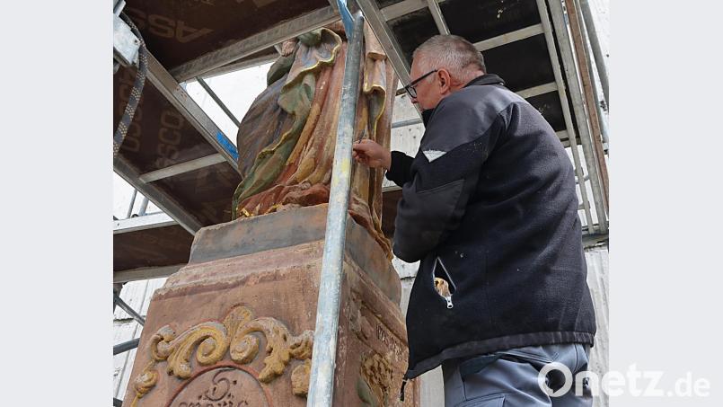 Das Kirchenthumbacher Frauenbild wird restauriert. Bild: ü