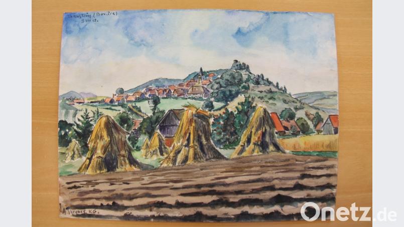 Diese Ortsansicht von Thanstein entstand zur erntezeit. Bild: dl