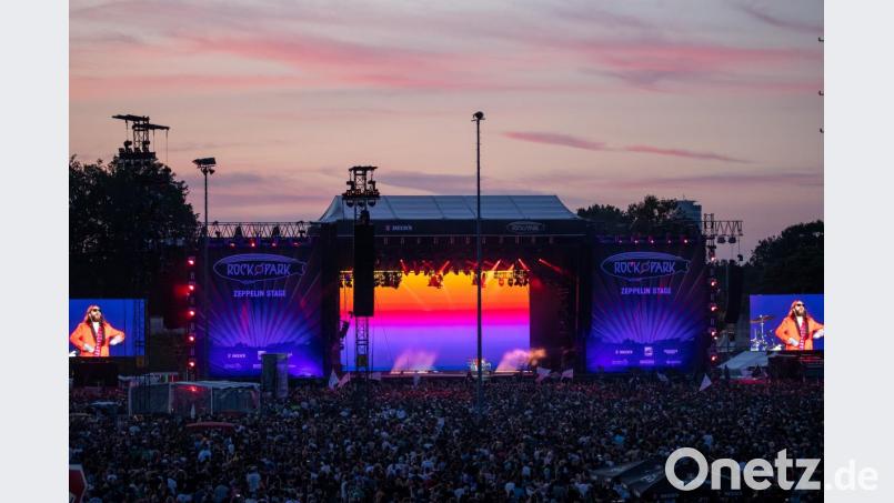Die US-amerikanische Rock-Band Thirty Seconds to Mars beim Open-Air-Festival „Rock im Park“ in Nürnberg. Bild: Daniel Karmann