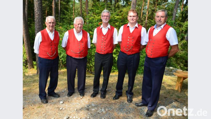 Bild von links Georg Pfab, Hans Albrecht, Karl-Heinz Müller, Rudolf Rieß und Rudolf Bergmann. Bild: sh