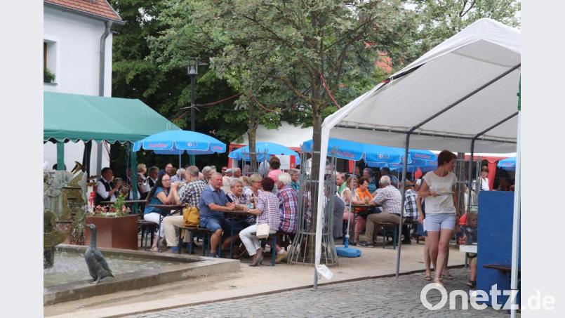 Auch am Pfingstsonntag strömten die Gäste zum Gänsangerfest. Bild: mfh