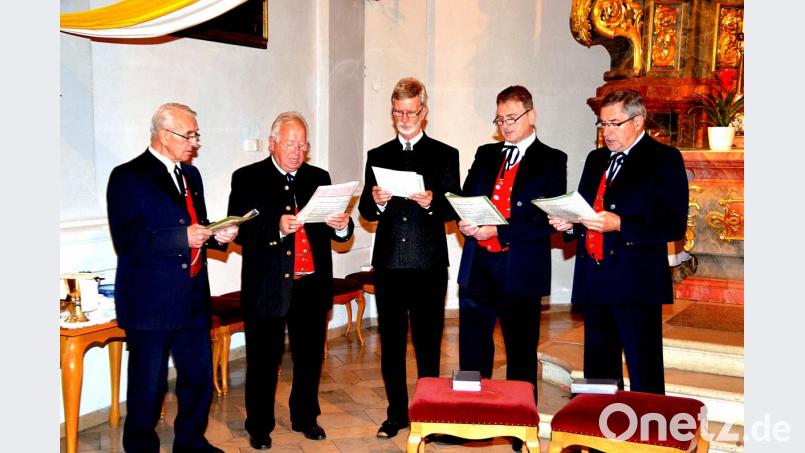 Bild von links Georg Pfab, Hans Albrecht, Karl-Heinz Müller, Rudolf Rieß und Rudolf Bergmann. Bild: sh