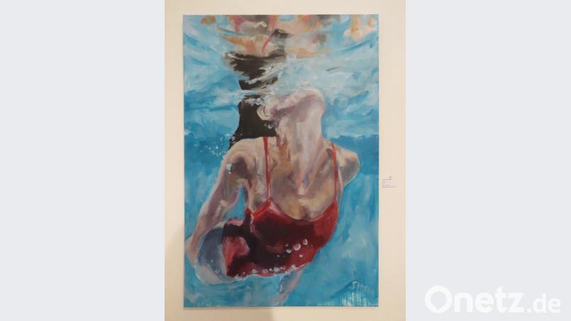 Sehr beeindruckend hat Christiane Geiß diese Schwimmerin nachempfunden. Bild: ubb