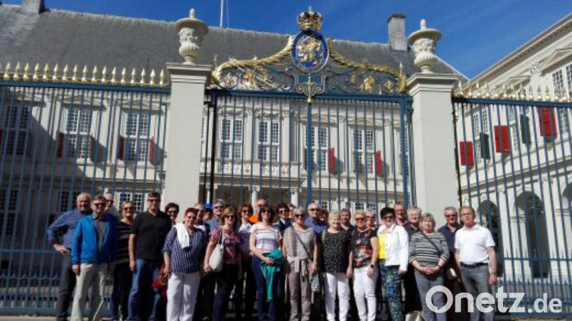 Die SPD-Reisegruppe besucht den Paleis Noordeinde – den Regierungssitz der Königlichen Familie in Den Haag. Bild: exb