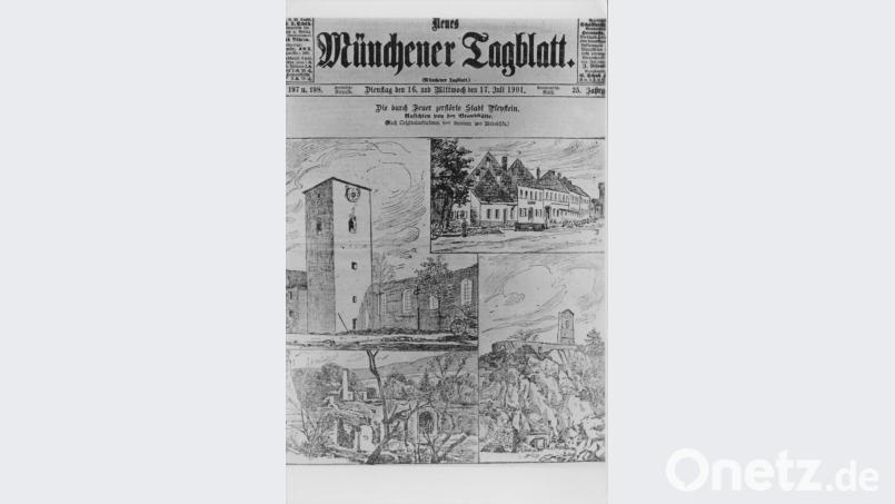 Auch das Münchener Tagblatt berichtete über den Großbrand am 10. Juli 1901. Bild: tu