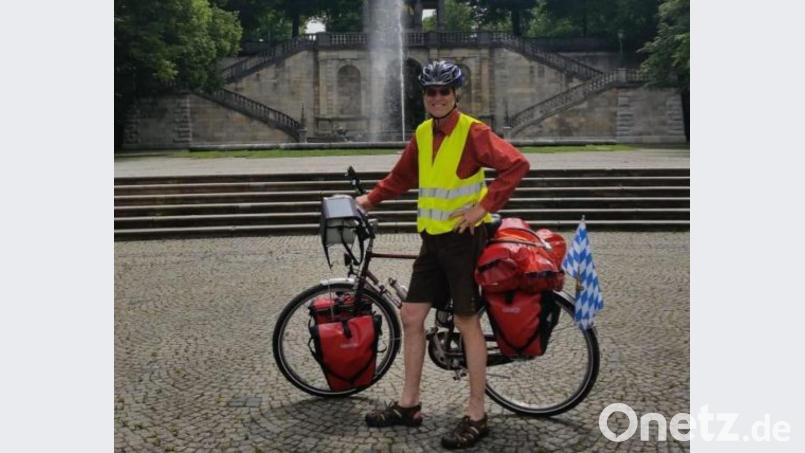 Marathon-Radler Karlheinz Weigl in München. Bild: ge