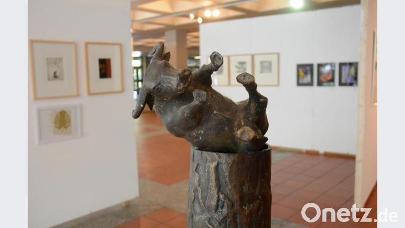 Günter Mauermann gab dieser Skulptur den Titel „Zeus, nach seiner Liaison mit Europa“. Bild: Gabi Schönberger