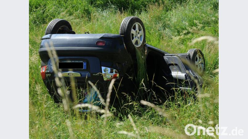Mit diesem Hyundai verunglückte die Autofahrerin am frühen Donnerstagabend. Bild: gf