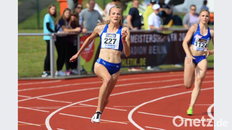 Corinna Schwab gewann bei der Deutschen U23-Meisterschaft die Silbermedaille über die 200 Meter. Bild: Kiefner