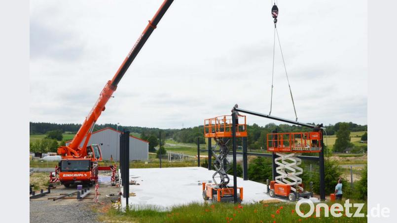Neubau der Firma Seemann im Gewerbegebiet &quot;Weiherwiesen&quot;. Bild: rfü