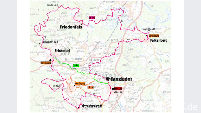 Die Mountainbike-Strecken Bild: exb