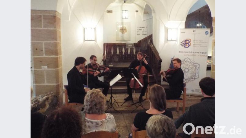 Das tschechische Sedlacek-Quartett begleitete die Vernissage. Bild: e