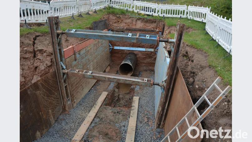 Bereits erstellt wurde die Straßenquerung unter der Kreisstraße bei Leonberg. Bild: jr