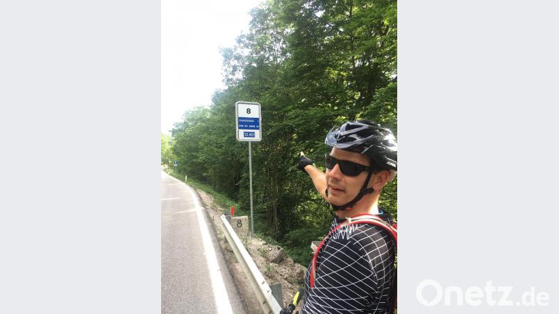 Der Weg ist das Ziel, wobei hier der Endpunkt der Tour für Ralph Egeter nur noch einen Kilometer entfernt ist. Bild: privat