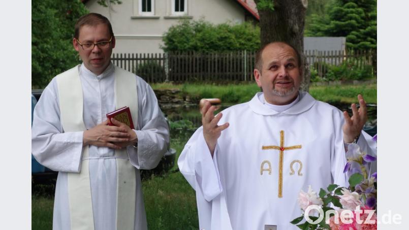 Ab Herbst übernimmt Pfarrer Miroslav Martiš (rechts) die Stadtpfarrei Stříbro (Mies). Kaplan Václav Sládek (links) aus Kladruby dürfte zum Pfarradministrator von Bor (Haid) ernannt werden. Bild: fjo