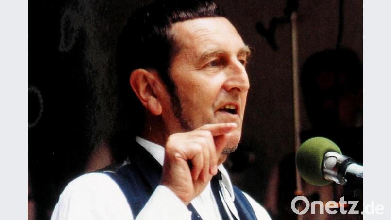 Der Sepp Müller Anderl in offizieller Mission, am Mikrofon. Als Vertreter seiner Oberpfälzer Heimat fühlte er sich besonders wohl. Bild: sh