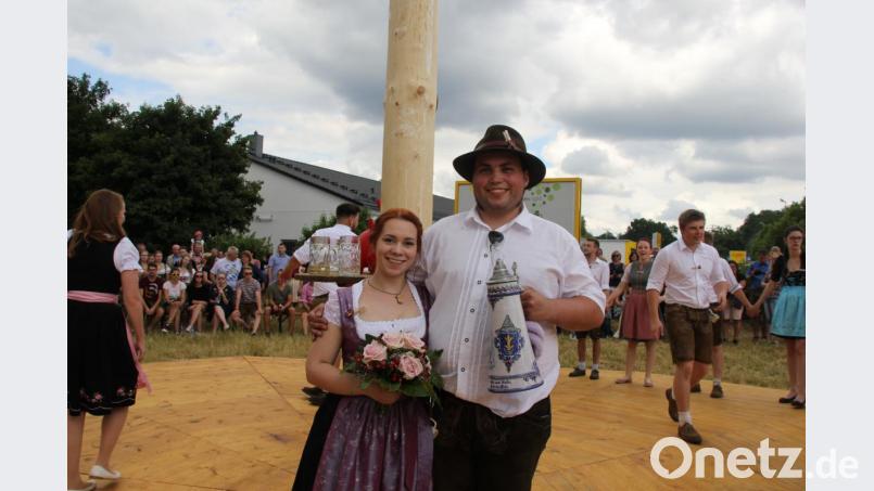 Fabian Augustin und Jessica Oetter sind das neue Oberkirwapaar. Bild: ads