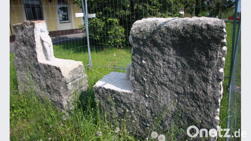 Das Kunstwerk entstand im Rahmen des Künstlersymposiums, das den Nordgautag 2018 begleitete. Bild: wro