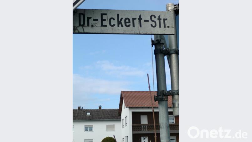 Die Stadt hat im Westen von Schnaittenbach (beim Autohaus Auer) zur Erinnerung an Jakob Eckert eine Straße gewidmet Bild: sh