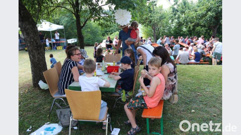 Die Eltern-Kind-Gruppe bot wieder einiges an Unterhaltung für die jüngsten Besucher. Bild: ral