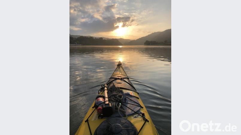 Am frühen Morgen auf der Donau: Imposante Lichtstimmungen, die bis Mittag brutaler Hitze weichen. Repro: nm