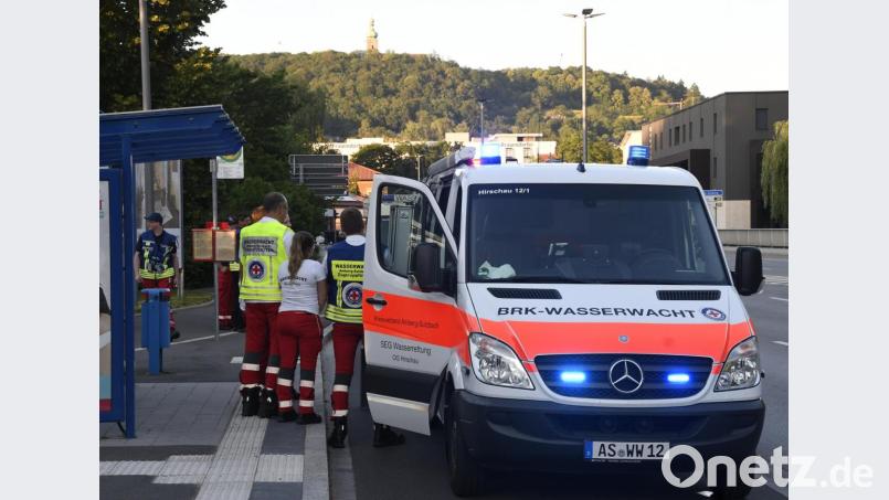 Die Suche nach einer vermissten Person erstreckte sich hauptsächlich auf einen Abschnitt der Vils bei der Kräuterwiese. Beteiligt war auch ein Großaufgebot der Wasserwacht und der DLRG. Bild: Petra Hartl
